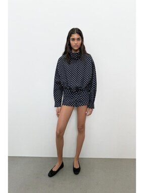 ZARA PUFFED POLKA DOT JACKET